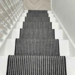 Pinstripe Black Stair Runner image 3