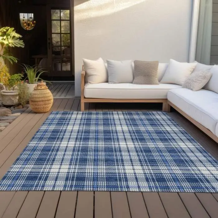 Plaid Outdoor Rug