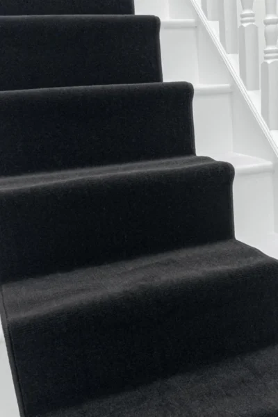 Plain Black Stair Runner image 3