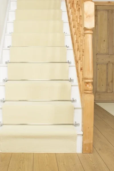 Plain Cream Stair Runner