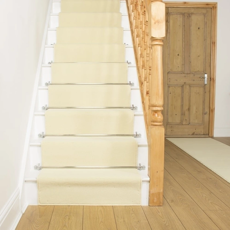 Plain Cream Stair Runner