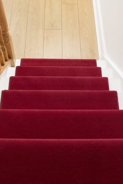 Plain Red Stair Runner image 3
