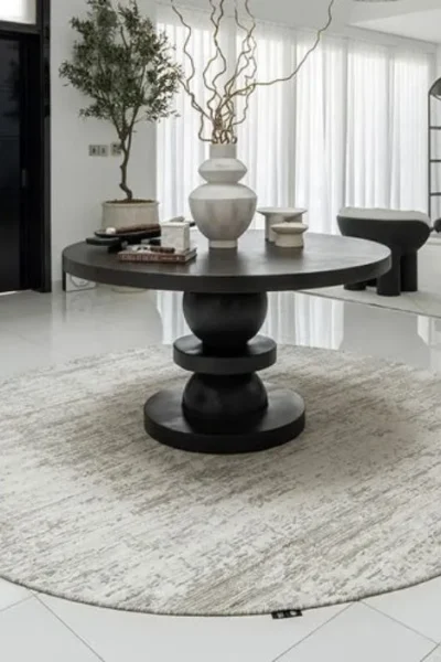 Pottery Style Round Carpet