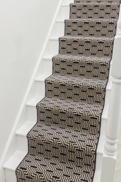 Regents Modern Black Magic Stair Runner image 2