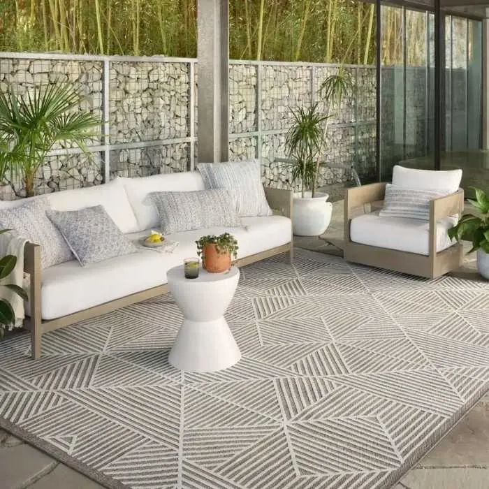 Renee Geometric Outdoor Rug