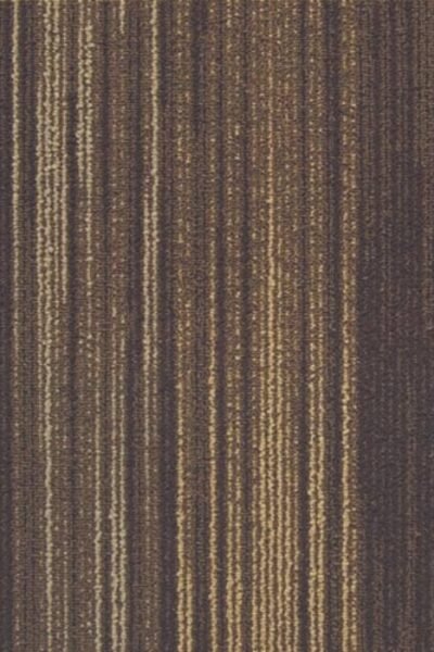 Rich Brown Striped Carpet image 1