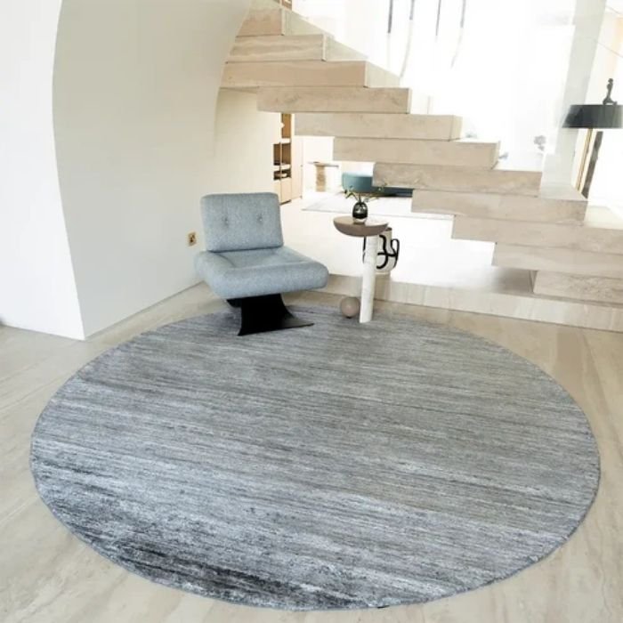 Rough Surface Round Carpet