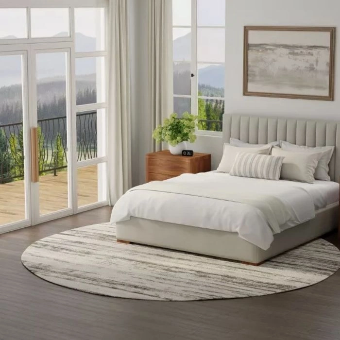 Serenity Abstract Round Rug