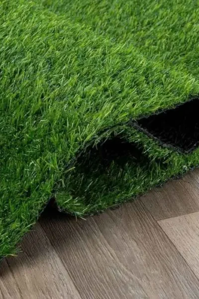 Solid Green Grass Outdoor Rug img 2