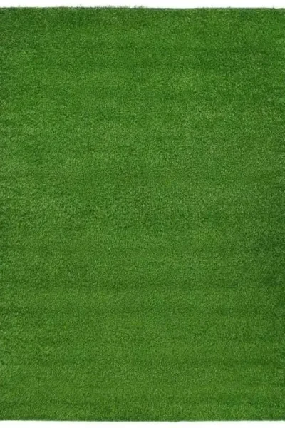 Solid Green Grass Outdoor Rug img 4