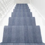 Stripes Blue Stair Runner image 2