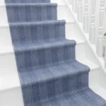 Stripes Blue Stair Runner image 3