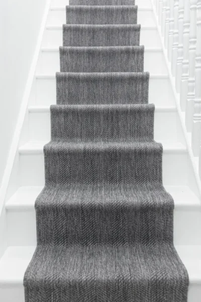 Stripes Grey Stair Runner