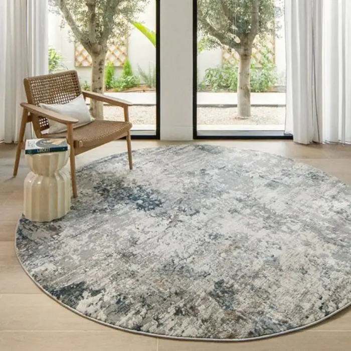 Stripped Base Faded Blurred Carpet