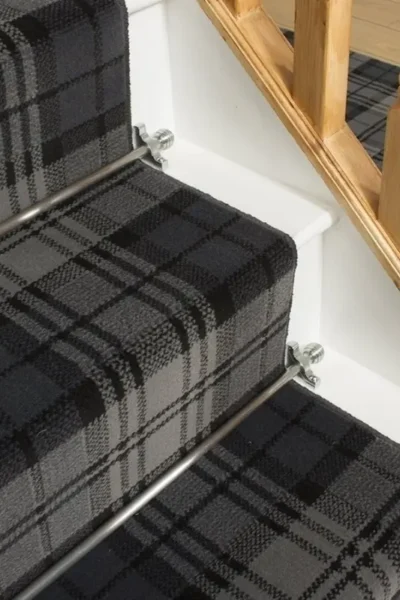 Tartan Black Stair Runner image 2