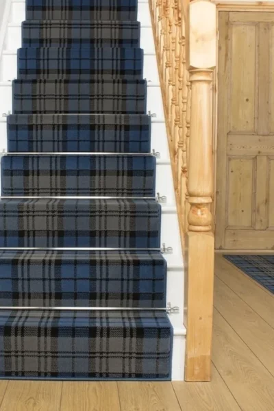 Tartan Blue Stair Runner