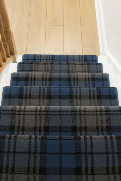 Tartan Blue Stair Runner image 2