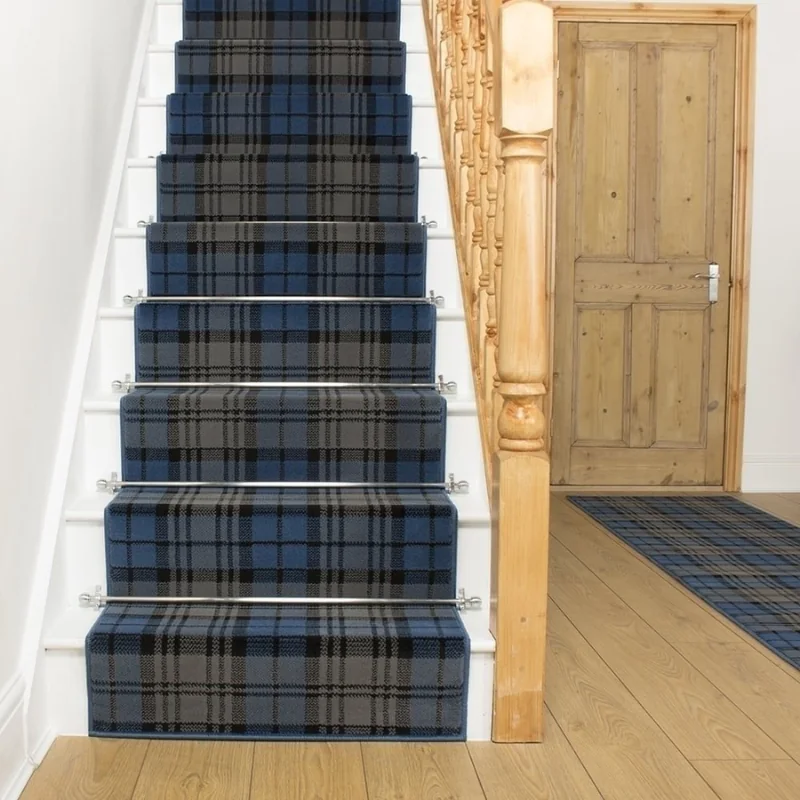 Tartan Blue Stair Runner