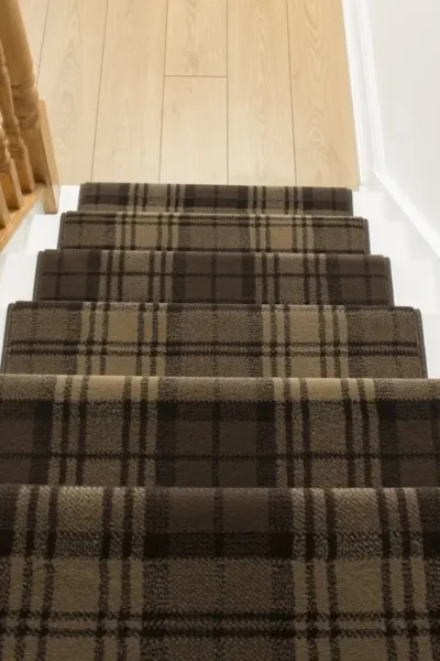 Tartan Brown Stair Runner image 2