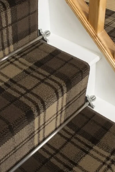 Tartan Brown Stair Runner image 3