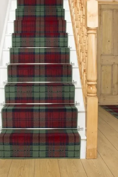 Tartan Red Green Stair Runner