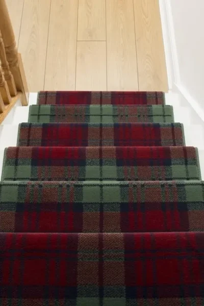 Tartan Red Green Stair Runner image 2