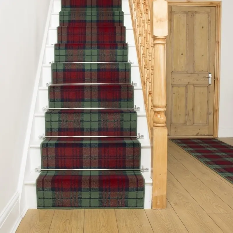 Tartan Red Green Stair Runner