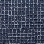 Textured Navy Grid Carpet image 1