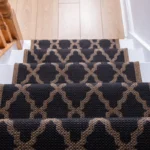 Trellis Black Stair Runner image 3