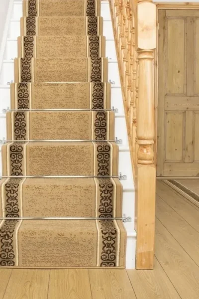 Tribal Beige Stair Runner