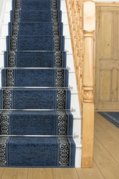 Tribal Blue Stair Runner