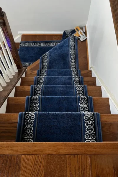 Tribal Blue Stair Runner image 3