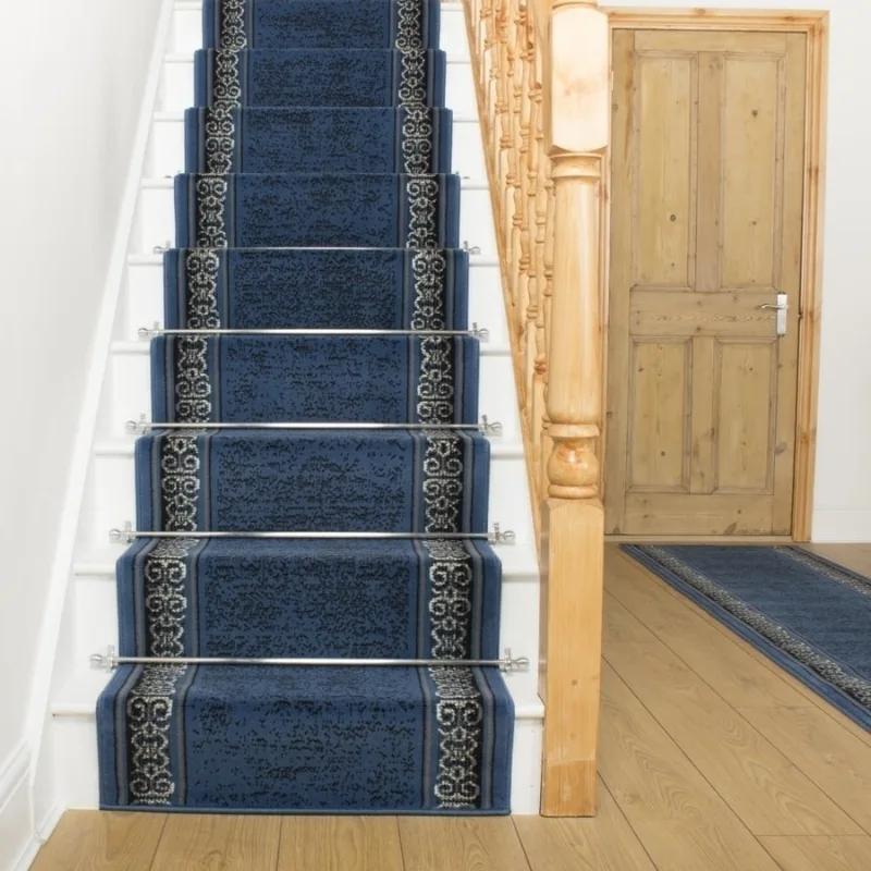 Tribal Blue Stair Runner