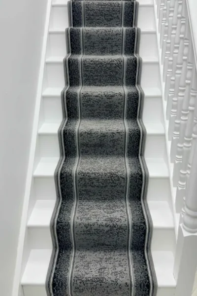 Tribal Dark Grey Stair Runner