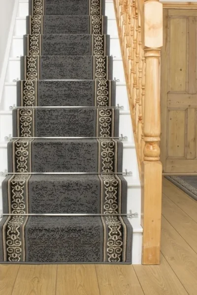 Tribal Grey Stair Runner