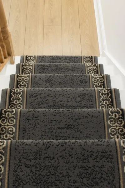 Tribal Grey Stair Runner image 3
