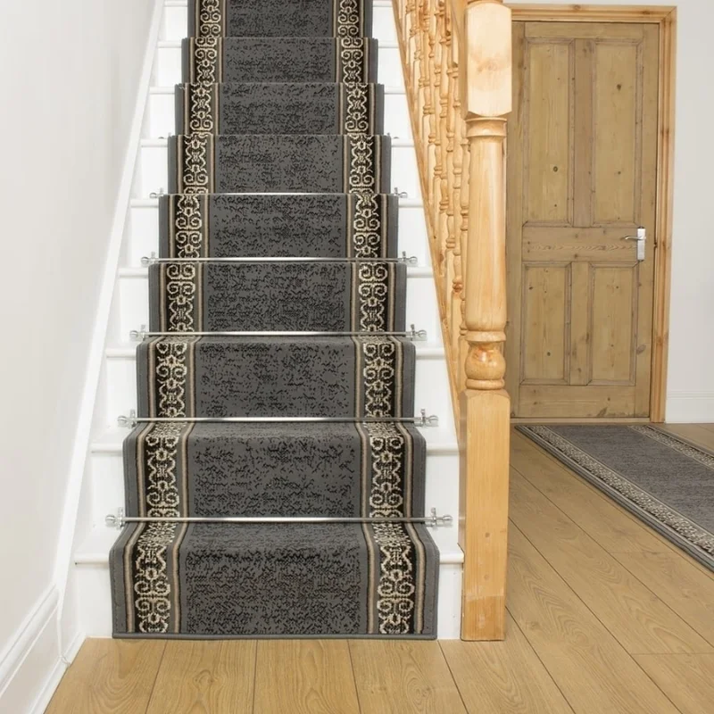 Tribal Grey Stair Runner