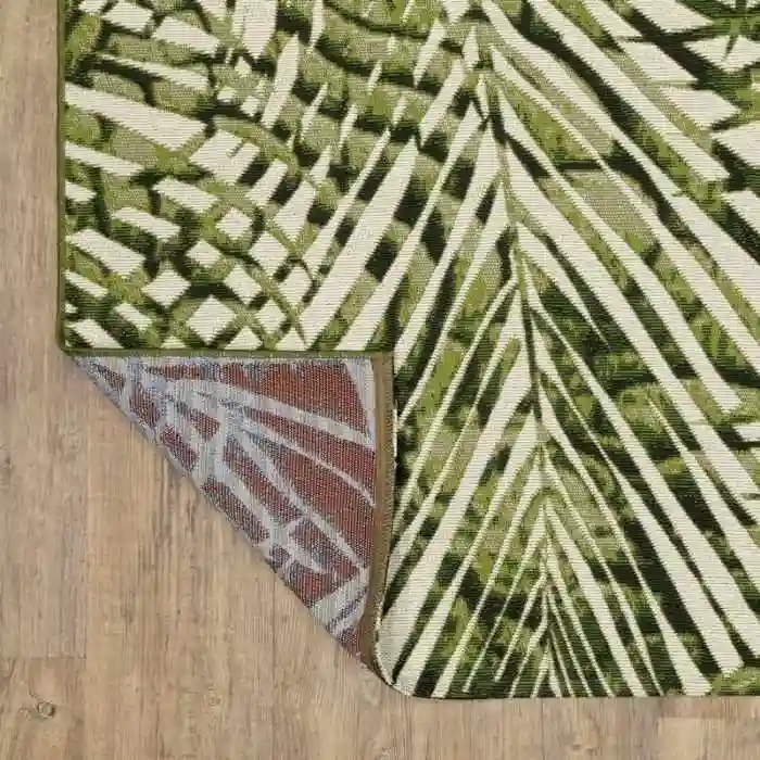 Tropical Leaves Outdoor Rug img 2