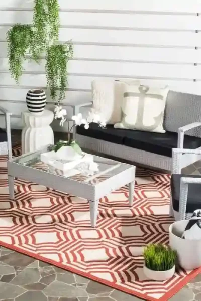 Veranda Red Outdoor Rug