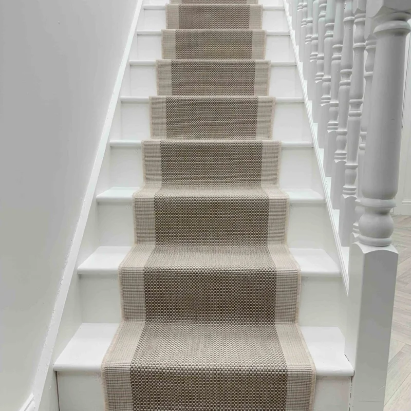 Vichy Beige A Stair Runner
