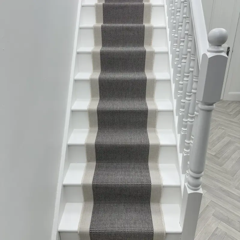 Vichy Grey Stair Runner