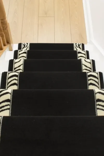 Zebra Border Stair Runner image 2