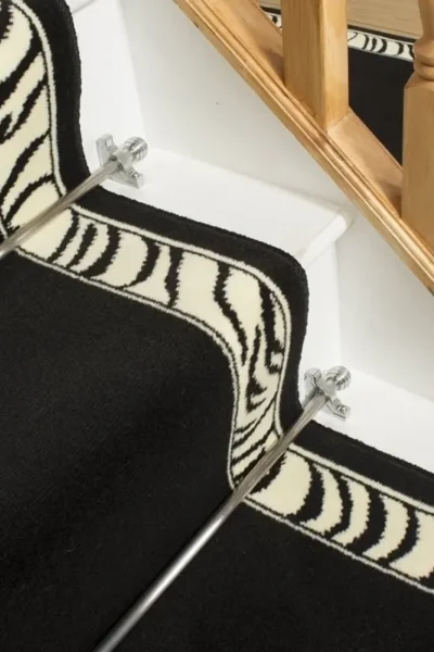 Zebra Border Stair Runner image 3