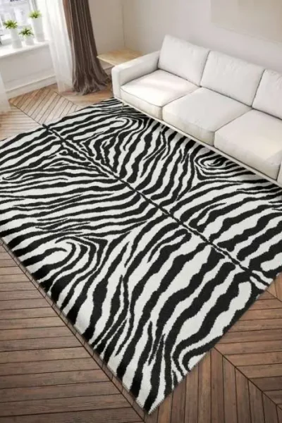Zebra Safari Outdoor Rug