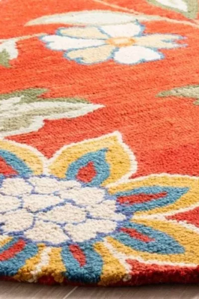 Blossom Hooked Round Rug img 1