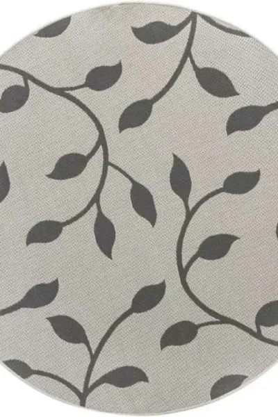 Botanical Woven Round Rug img 2