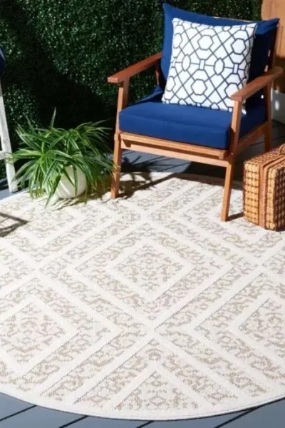 Global Loomed Round Rug