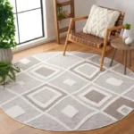 Lotus Loomed Round Rug
