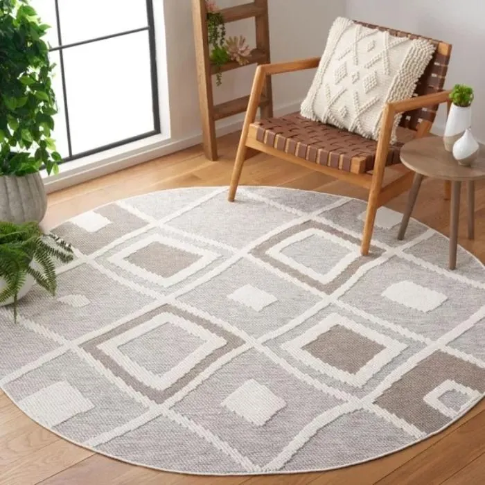 Lotus Loomed Round Rug