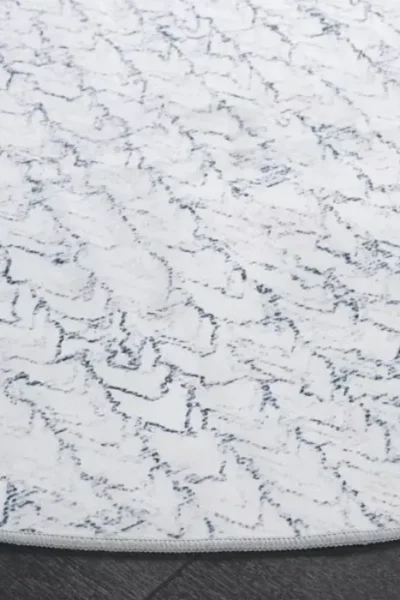 Malibu Washable Round Rug img 1